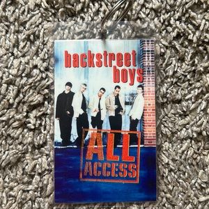 Vintage Backstreet Boys Backstage Pass Keychain